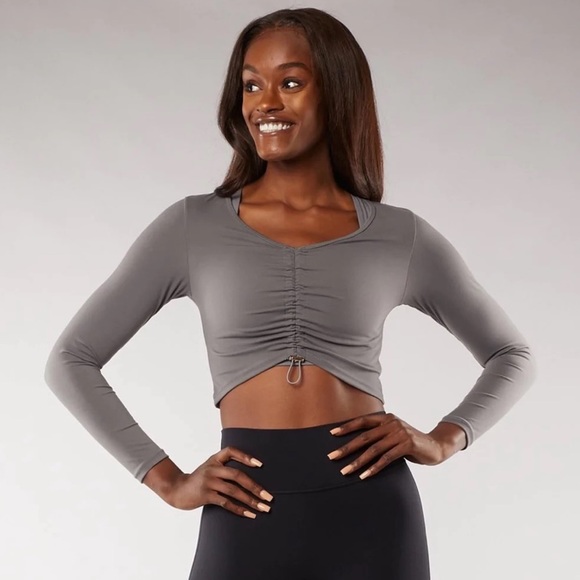 BuffBunny Flora Crop Top Quarry - Picture 1 of 7